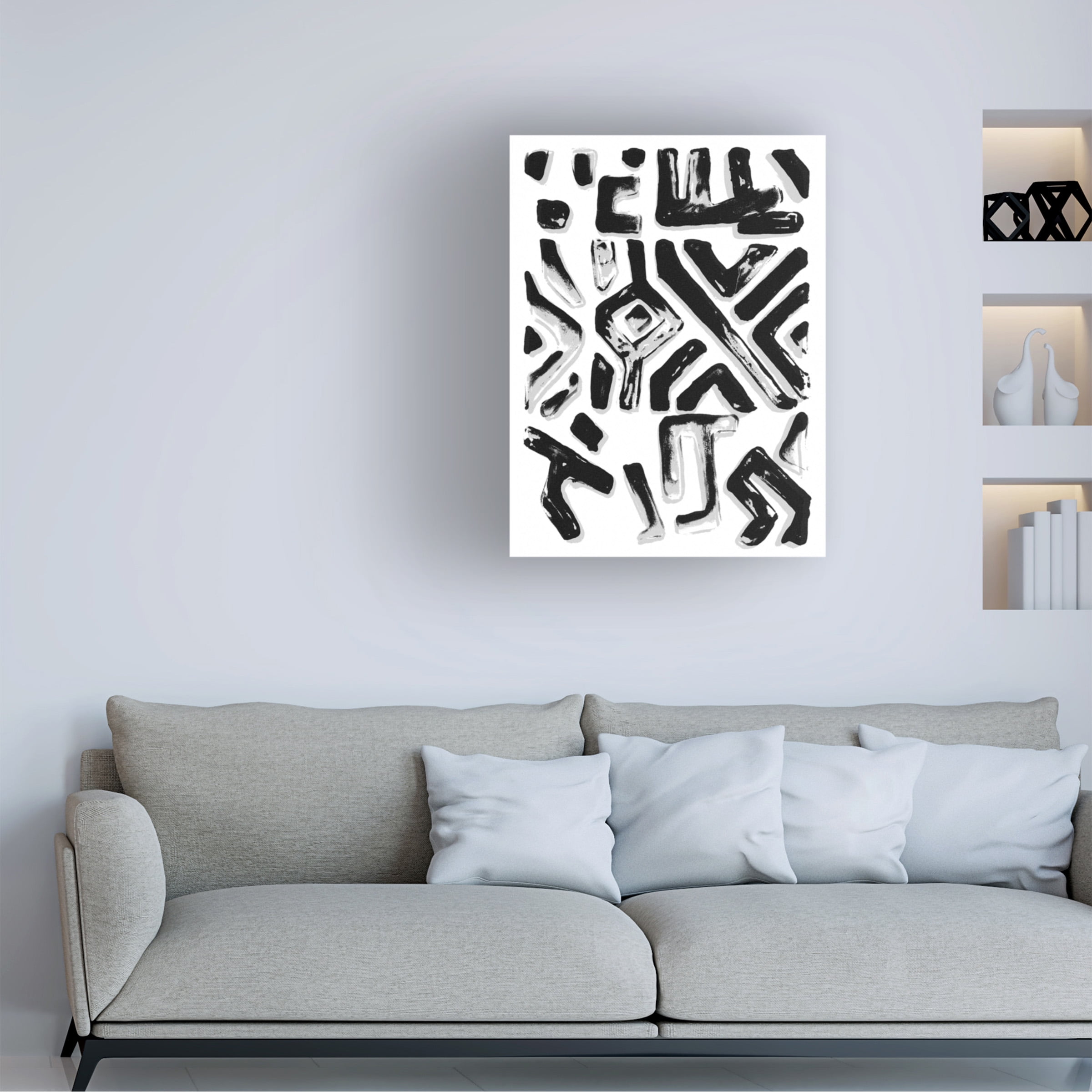 Stellar Design Studio 'African Textile Woodcut II' Canvas Art