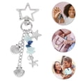 thumbnail image 4 of Unique Bargains 1 Pc Handbag Charm Keychain Durable Metal Bag Accessories Silver Tone Blue, 4 of 6