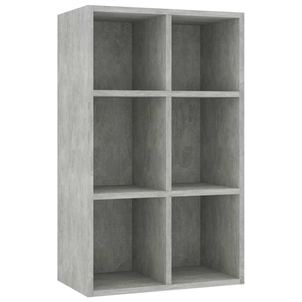 Kepooman 26" Modern 3-Tier Storage Bookshelf Cupboard for Home Office, Light Grey