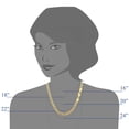 thumbnail image 3 of 10k Yellow Gold Hollow Figaro Chain Necklace, 3.5mm, 18", 3 of 4