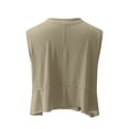 thumbnail image 5 of Stichou Women's Workout Back Open Tops 2026 Summer Fashion Tank Top Movement Womens Athletic Shirts Gym Khaki L, 5 of 7