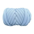 thumbnail image 1 of Hilo grueso, hilo grueso voluminoso, nudo trenzado suave tejido a mano, hilo tubular gigante, Cielo azul, 1 of 9