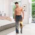thumbnail image 6 of JSTEL Firing Basketball in Space Men's Sleepwear Mens Pajama Pants Bottoms with Pockets, M, 6 of 6
