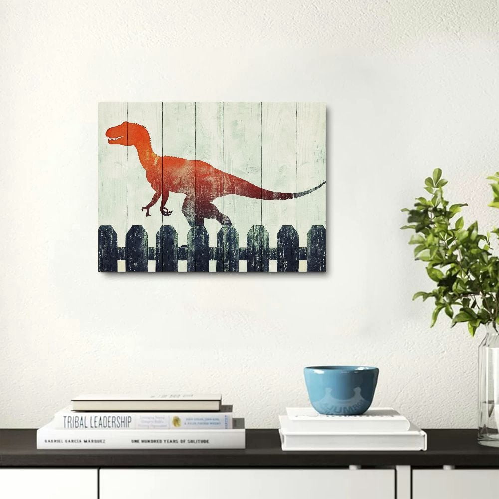 Nawypu  Dinosaur Wall Art Boys Bedroom Decor Dinosaur Room Decor  Easy to Hang
