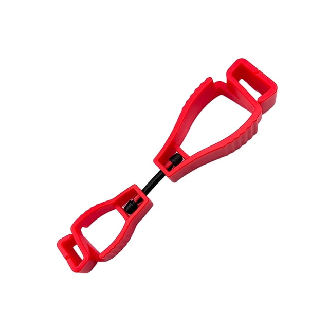 Scienceny Glove Grabber Clip Multipropósito Anti-pérdida Cintura Hebilla Clips Guantes de plástico Guardián para jardines Sitios de Artesanía Rojo