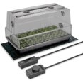thumbnail image 1 of Heavy-Duty Large Humidity Dome x Germination Kit with Seedling Mat Full Spectrum LED Grow Light Bars Samsung LMH EVO Diodes Vented Extension Panels for Seed Starting, 1 of 8