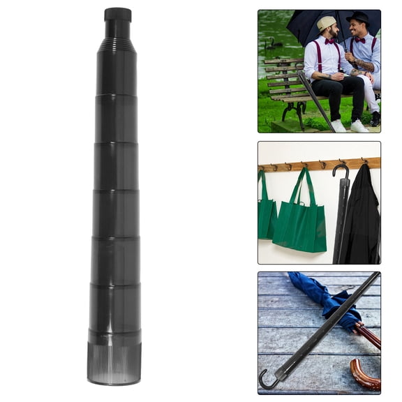 ULTNICE Waterproof Black Umbrella Sleeve Stick Handle Non Drip Cover Reusable for Home Storage