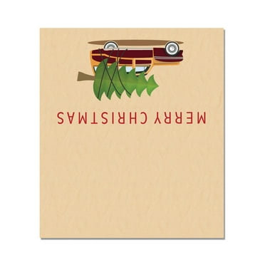 Holiday Car Christmas Table Tent Place Cards - 25 Holiday Car Guest Seating Name Cards - Table Tents - Place Cards (Holiday Car) - B77505