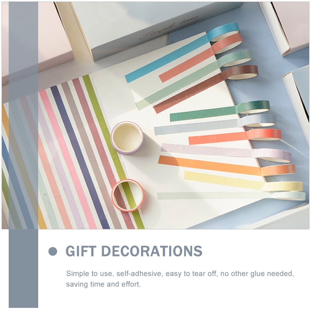 UPOUART 60 Rolls Washi Tape Set for Candy Stores Assorted Color Daily Use