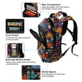 thumbnail image 5 of FORMRS Kids School Backpack Elementary Student Unisex Travel Bookbag with Reflective Stripes, Bright Colorful Flowers Pattern, 5 of 7