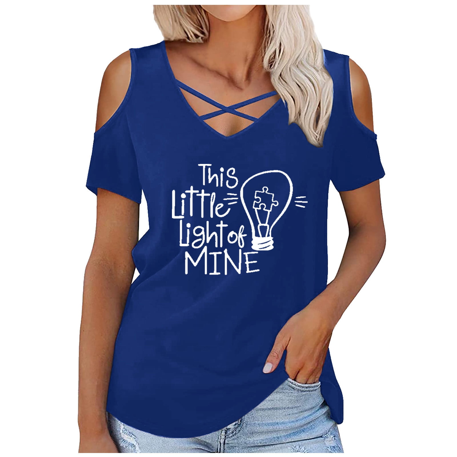 YWDJ Off the Shoulder Tops for Women Workout Shirts for Women Long Sleeve Graphic Off the