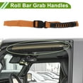 thumbnail image 2 of Mangos de agarre para barra de rodillo para Jeep Wrangler JL 2018-2024, soporte de mango de nylon naranja, 1 pieza, 2 of 6