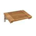 thumbnail image 1 of 18 in. Grand Resort Wall Mount Slat Teak Brown Shower Bench, 1 of 1
