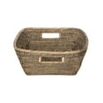 thumbnail image 7 of Kouboo La Jolla Oblong Rattan Storage & Shelf Basket, Handles For Shelves, Organizing, Wicker Baskets For Storage, Black Wash, 7 of 7