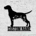 thumbnail image 2 of Craftnamesign Custom FLoral Dalmatians Metal Wall Art, Personalized Flower Dog Lover Name Sign, 2 of 5