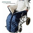 thumbnail image 4 of Wheelchair Blanket - Footmuff - Windproof and Waterproof - Unisex - Cashmere Lined - Suitable for Use with Wheelchairs, 4 of 5