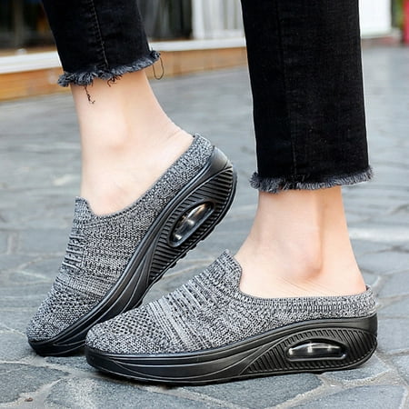 

Aayomet Woman s Formal Shoes Women Breathable Lace Up Shoes Thick Soled Casual Shoes Unisex Lightweight Mesh Work Shoes Sporty Gray 7