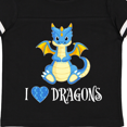 thumbnail image 4 of Inktastic I Love Dragons with Cute Blue Dragon Boys or Girls Toddler T-Shirt, 4 of 5