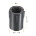 thumbnail image 2 of Conector recto de socket hembra de 1/2NPT, paquete de 3 en color gris, 2 of 5