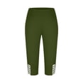 thumbnail image 7 of Luvrsol Plus Capri Leggings for Women Quick Dry Tummy Control High Waisted Skinny Pants 4-Way Stretch Workout Yoga, Size L-5XL, 7 of 7