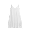 thumbnail image 3 of LIaqionyy Satin Dress for Womens Nightgown Spaghetti Strap Sleeveless Casual Loose Mini Dresses with Pocket, 3 of 8
