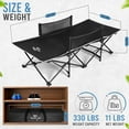 thumbnail image 3 of Toddler Cot Bed: Kids travel camping bed, a Portable Folding Cot for kids Great for Outdoors and Young Guests At Home. Comfortable Kids Sleeping Cot Easy To Store And Use (Gray), 3 of 6