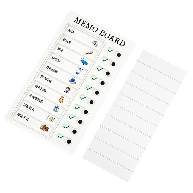 Tableau de Liste de Contrôle pour Enfants, Tableau de Tâches pour Enfants Design de Classe Mondiale
