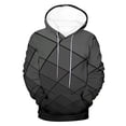 thumbnail image 4 of Mens Pullover Hoodies Sweatshirts Big & Tall M-4X Plus Size Long Sleeve Tops with Pocket Casual Basic Loose Argyle Printed Comfort Hoodie, 4 of 6