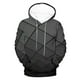 thumbnail image 4 of Sudadera con capucha para hombre, estilo casual, con cuello redondo, estampado, manga larga, blusa de poliéster, 4 of 6