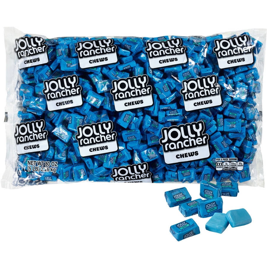 Jolly Rancher Blue Raspberry Fruit Chews, 80 oz
