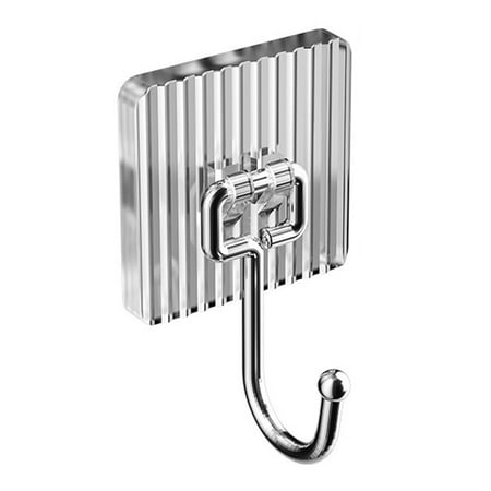 

GLFILL No Punching Acrylic Wall Hook Strong Self Adhesive Wall Mounted Hook Towel