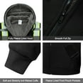 thumbnail image 5 of ProtectX Hi Vis Safety Hoodie for Men Women Fleece Lined Class 3 High Visibility Sweatshirt Reflective Jacket Black Medium, 5 of 8