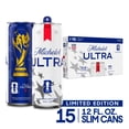 thumbnail image 3 of Michelob ULTRA Superior Light American Lager Beer, 15 pack 12 fl oz Aluminum Cans 4.2% ABV, 3 of 9