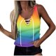 thumbnail image 1 of Camiseta sin mangas con estampado de moda para mujer, blusa con cuello en V, camisetas informales Pompotops lopia999890, 1 of 4