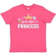 thumbnail image 3 of Inktastic Grandpa's Princess Crown and Flowers Youth T-Shirt, 3 of 5
