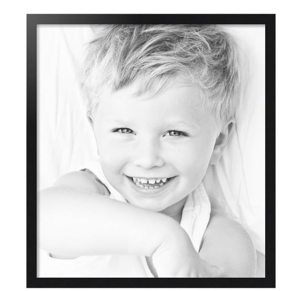 ArtToFrames 28" x 31" Black Steel Picture Frame, 28x31 inch Black MDF Poster Frame (WOM-4639),  Pack