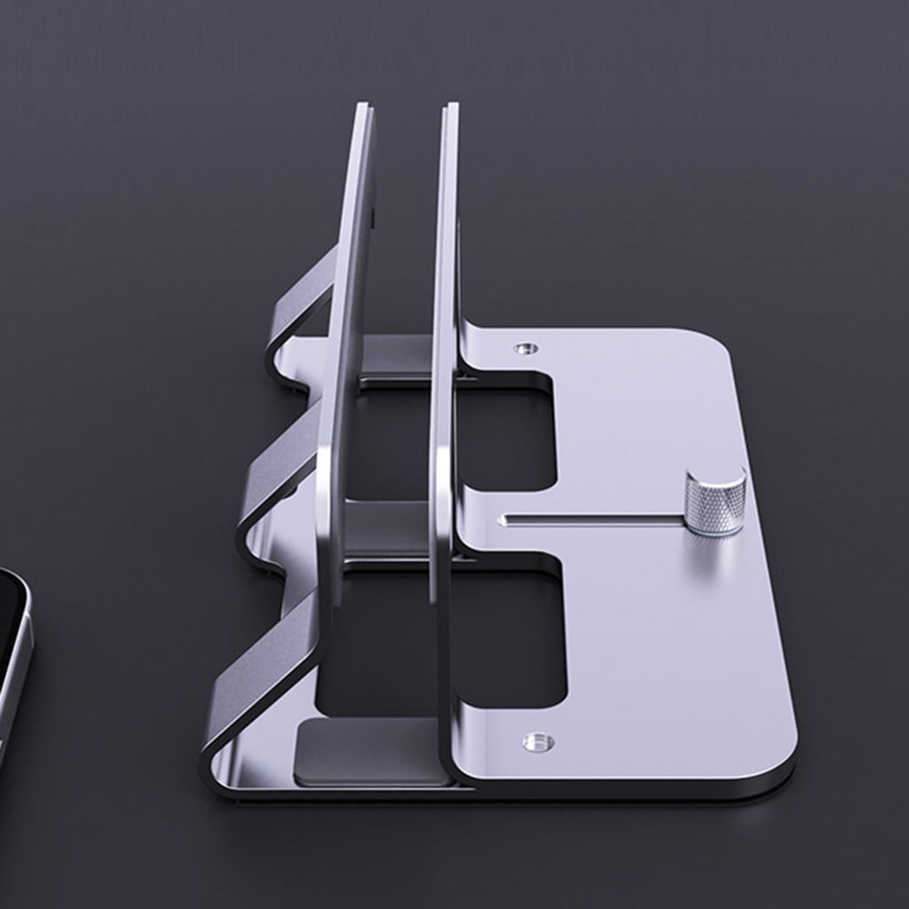 Adjustable Vertical Laptop Stand 14mm 50mm Width Space Saving Aluminum Alloy Desktop Holder for Home Office Use