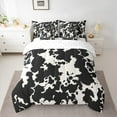 thumbnail image 2 of Castle Fairy Boys Cow Print 7pcs Bedding Comforter Set,Black White Queen Bedding Sets Super Cozy,Farmhouse Animal Queen Sheet Sets,Luxury Bedroom Decor, 2 of 8