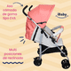 thumbnail image 5 of Carriola Bastón Plegado Compacto Viajera iBaby Piegato Ultra Ligera rosa, 5 of 9