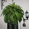 thumbnail image 3 of UV Resistant Lifelike Artificial Boston Fern, 2Pcs Realistic Faux Ferns Plants, Large Artificial Boston Fern Bush for Planters, Office & Home Decor, Outdoor & Indoor, 3 of 8