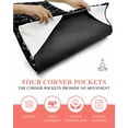 thumbnail image 3 of Black Morocco Yoga Towel for Hot Yoga Non Slip, Geometric Leaf Diamond Lattice Abstract Yoga Mat Towel Absorbent Yoga Sweat Towels Microfiber Hot Yoga Blanket for Bikram Pilates 26"x74", 3 of 7
