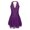 Purple, variant on DPOIS Womens Rhinestone Figure Ice Skating Dress Sleeveles Ballet Dance Costume Black XXL