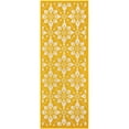 thumbnail image 3 of Unique Loom Outdoor Trellis Collection Area Rug - Tiles (2' x 5' 1" Runner Yellow/Ivory), 3 of 9