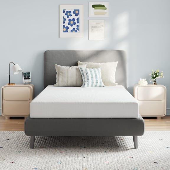 Twin Mattress, 5 Inch Twin Size Mattress, Gel Memory Foam Mattresses for Cooling Night Sleep & Pressure Relief