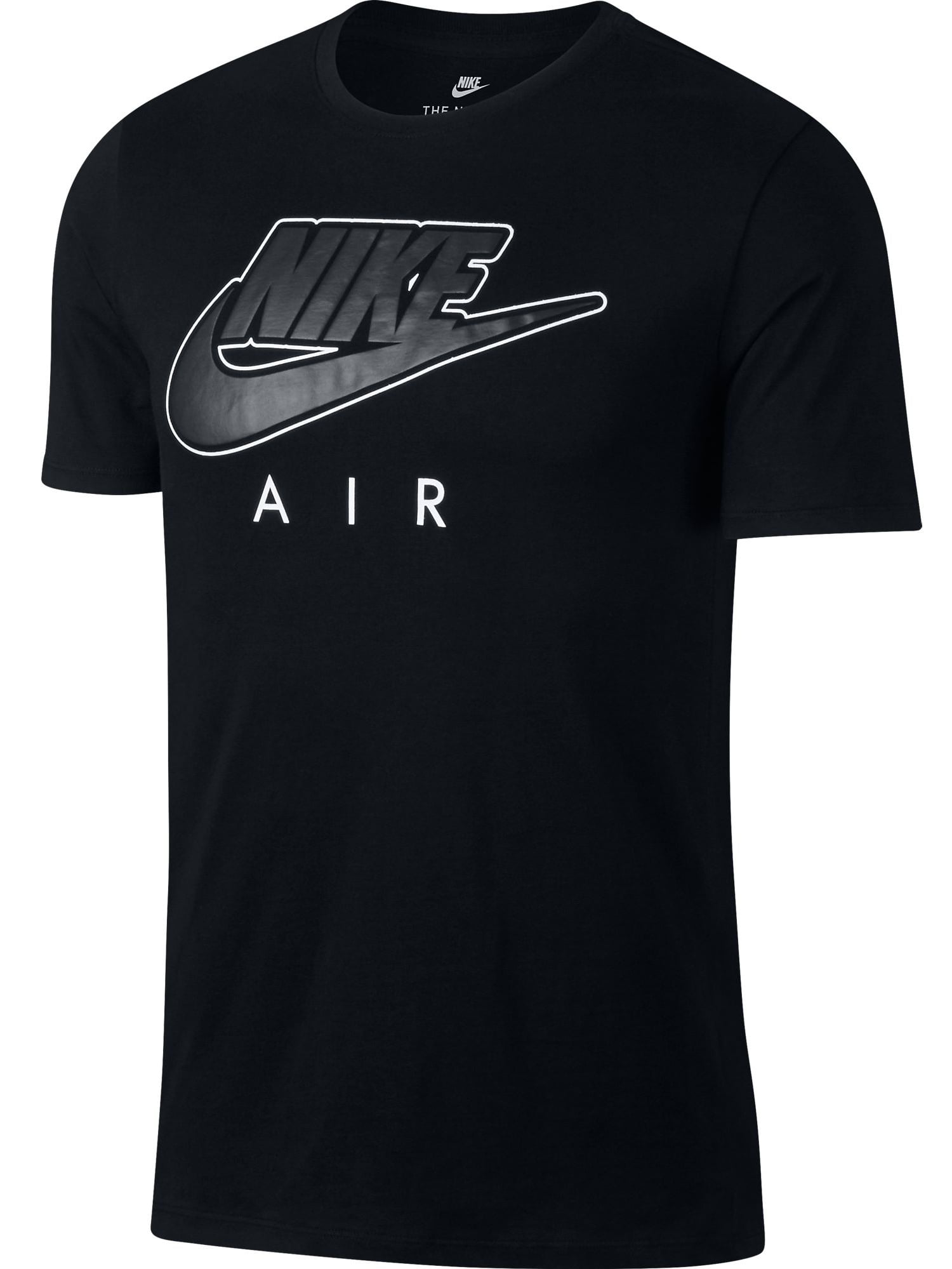 Perseguir Gallo idioma Nike Air More Uptempo Men's Shortsleeve T-Shirt Black/White 906964-010 -  Walmart.com