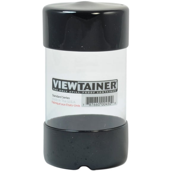 Viewtainer Slit Top Storage Container 2.75"X5", Black