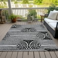 thumbnail image 6 of Addison Rugs Chantille Indoor/Outdoor Contemporary Art Deco Black Washable Rectangle Rug, 9' x 12', 6 of 6