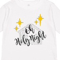 thumbnail image 4 of Inktastic Oh Holy Night Christmas Nativity with Yellow Stars Boys or Girls Long Sleeve Toddler T-Shirt, 4 of 5