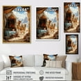 thumbnail image 4 of Designart "Silk Road Asian Painting IX" Asian Floater Framed Canvas Wall Art, 4 of 7