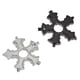 thumbnail image 5 of Herramienta de la llaveta de copo de nieve de acero inoxidable 17 en 1 Actividades de uso doméstico de interiores portátiles Reparación de llave inglesa Destornillador Aplacado Plata tholdsy OD002494-02B, 5 of 7